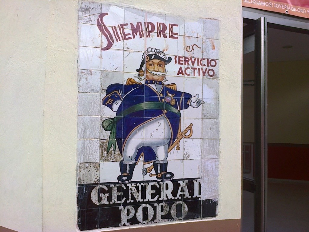 Emblema de la Compañía Hulera “El Popo”, una reliquia de la publicidad (archivo del autor)