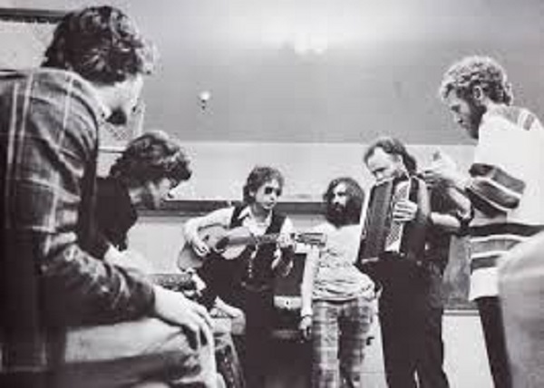 Rick, Robbie, Bob Dylan, Richard y Garth, The Band fue 