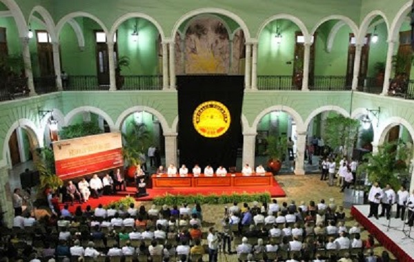 Aspecto general de la ceremonia en Palacio.
