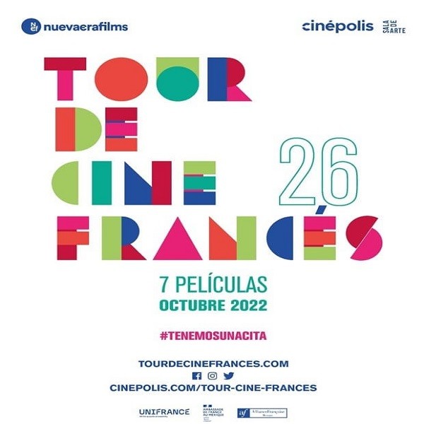 Próxima edición 26 del Tour de Cine Francés